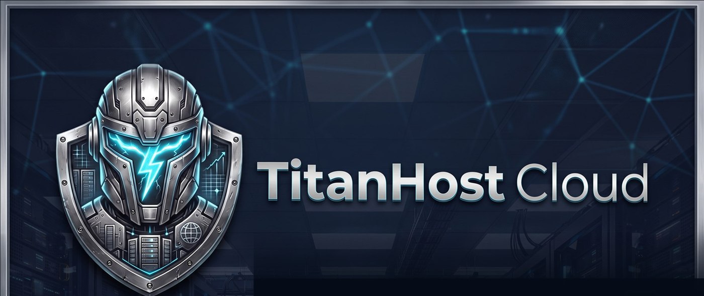 Marca TitanHost Cloud em ambiente técnico